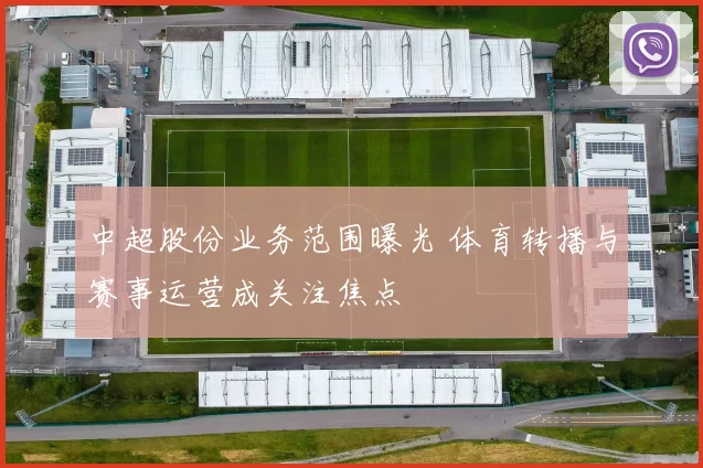 中超股份业务范围曝光 体育转播与赛事运营成关注焦点